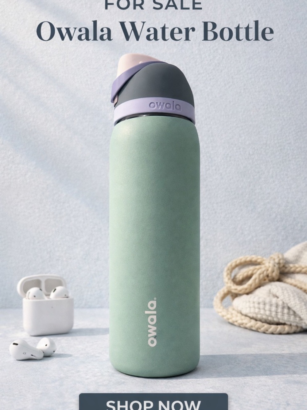 Owala Swim Sage Green Insulated Water Bottle
